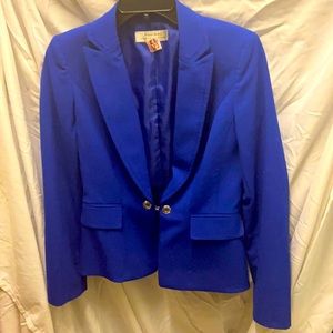 Tahari royal blue skirt suit